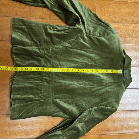 apostrophe luxury is a state of mind Green Velvet Blazer Lace 12P Corporate Goth - Picture 10 of 16